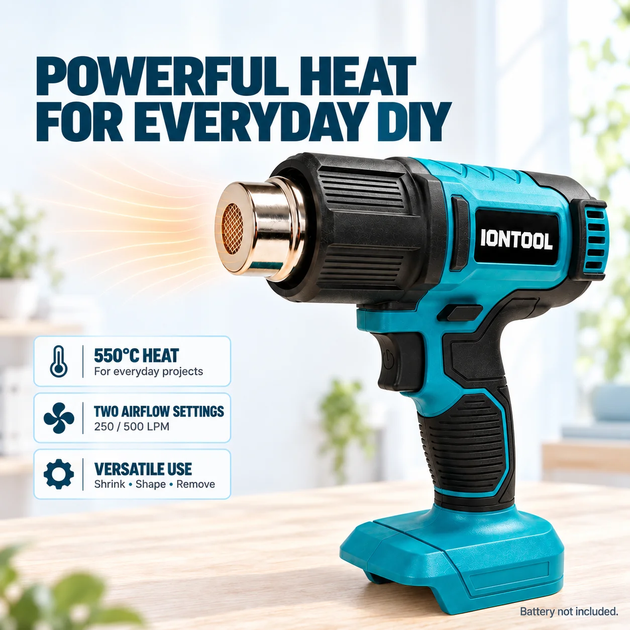 IONTOOL 550 ℃   Kompakte, robu – Cordless Heat Gun For Shrink Tubing Bewertung und Preis