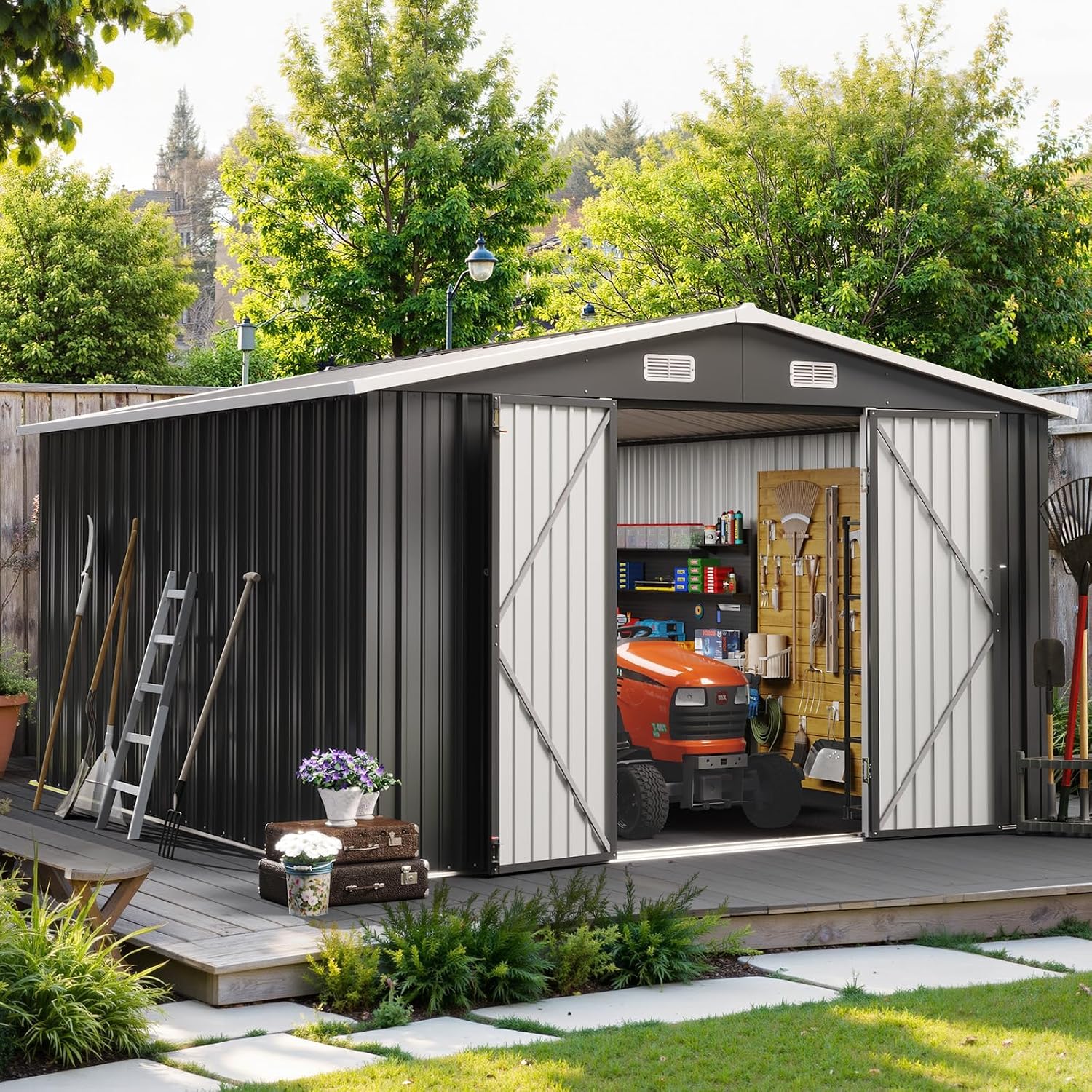 10x12FT Outdoor-Geräteschuppen – Garden Tools Bewertung und Preis