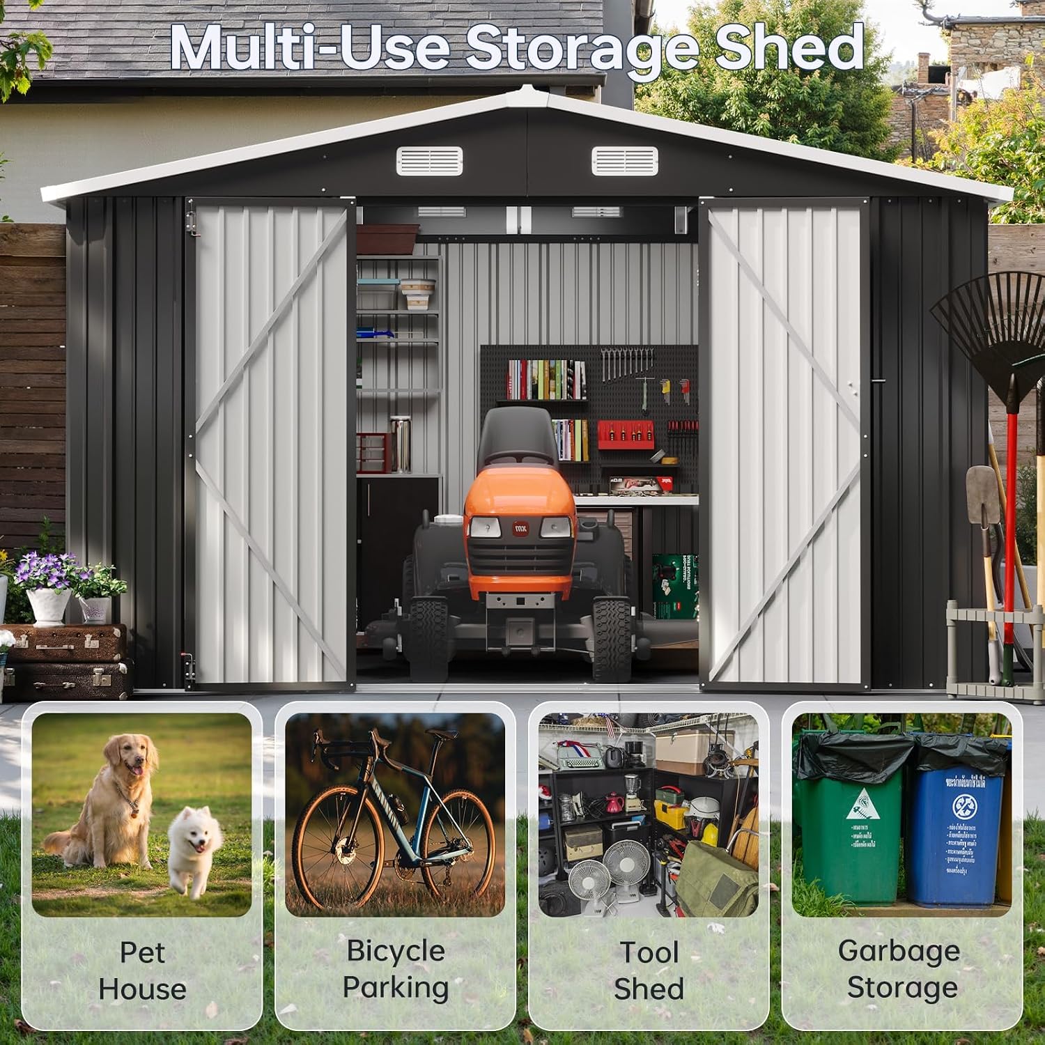 10x12FT Outdoor-Geräteschuppen – Garden Tools Bewertung und Preis