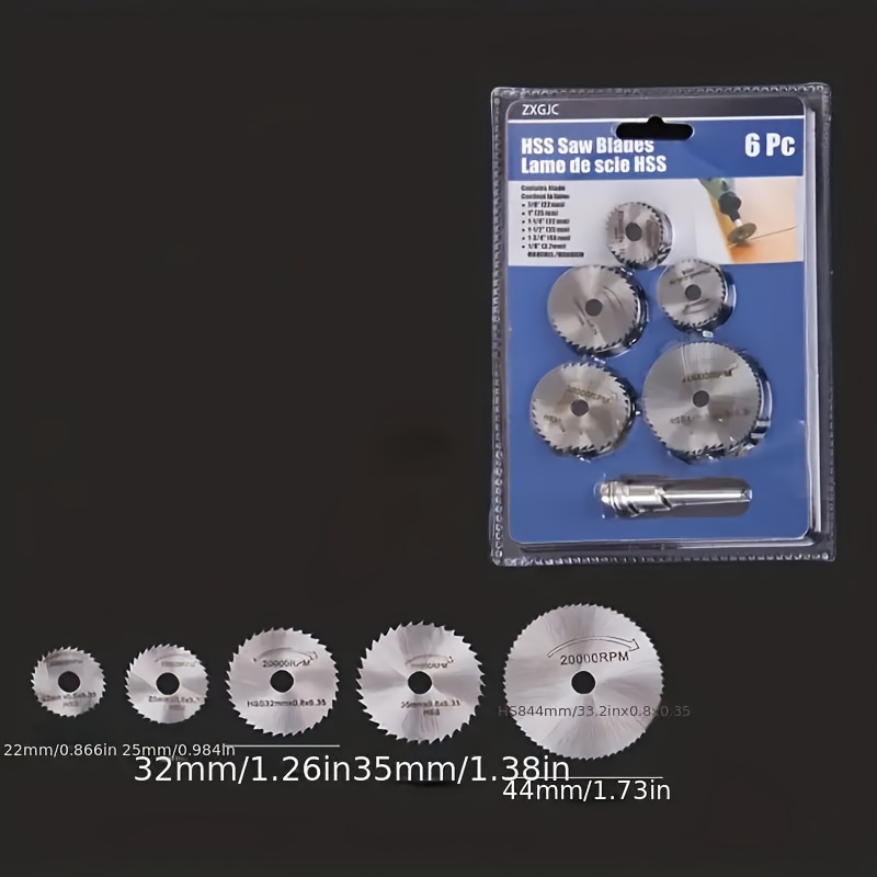 6-teiliges Mini-Kreissägeblatt – Cordless Rotary Tool Kit Accessories Bewertung und Preis